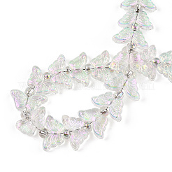 Стеклянные бусины с гальваническим покрытием &nbsp;EGLA-N012-04P