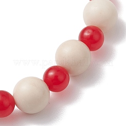 Bracelets extensibles en perles rondes en jade de malaisie pour femmes&nbsp;BJEW-JB10824