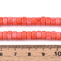 Непрозрачные сплошные цветные стеклянные бусины&nbsp;GLAA-N026-3x6mm-05