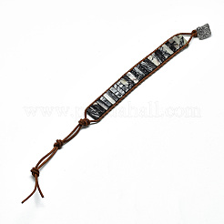 Bracciali cordone in pelle di vacchetta&nbsp;BJEW-R309-01A-01