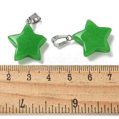Pendentifs teints en jade blanc naturel&nbsp;G-B127-12P-02