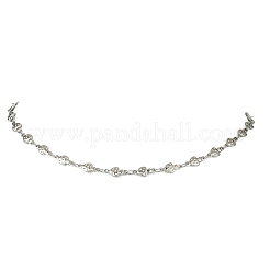 Collares de cadena con eslabones de hongo de acero inoxidable 304 para otoño&nbsp;NJEW-JN06134