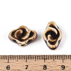 Фарфоровые бусины ручной работы&nbsp;PORC-T133-30M