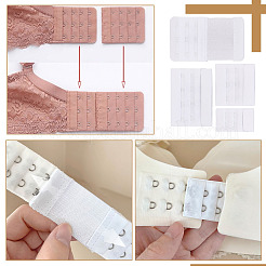 Nylon Damen 3 Reihen x 2/3/4 Haken Unterwäsche BH Extender&nbsp;FIND-BC0004-28