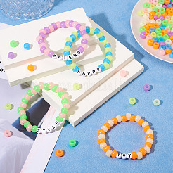 210шт 7 цвета светящиеся акриловые бусины&nbsp;OACR-TA0003-23