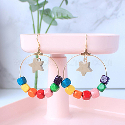 3 пакетик натуральных деревянных бусин&nbsp;WOOD-OC0002-21