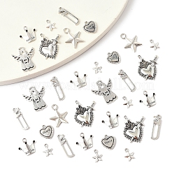 40шт 7 стиля подвески из сплава в тибетском стиле FIND-FS0004-31