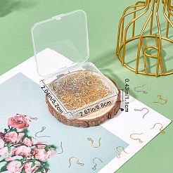 200 шт. 2 цвета латунные крючки для серег KK-CN0001-77