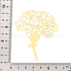 Латунные филигранные большие кулоны KKC-T003-32G