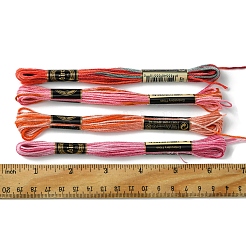 12 моток 12 цвета 6-слойная полиэфирная мулине для вышивания&nbsp;OCOR-FS0001-01A-02