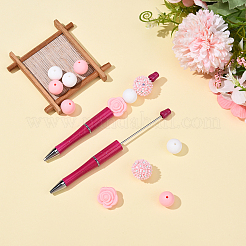 DIY-Sets zum Basteln von Stiften aus Kunststoff mit Perlen&nbsp;DIY-YW0012-25C