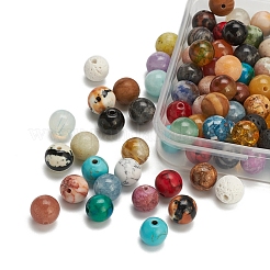 100 шт. Бусины из натуральных и синтетических драгоценных камней&nbsp;G-YW0001-11