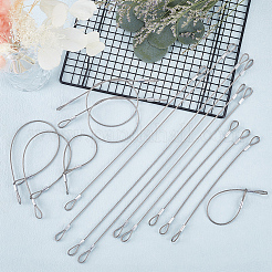 15шт 3-х видов стальной проволочный шнур AJEW-GF0009-63