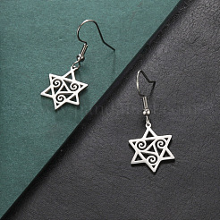 Серьги-подвески из нержавеющей стали 304&nbsp;FS-WGD23E6-01