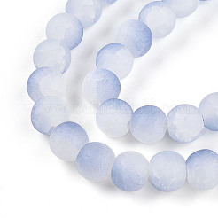 Стеклянные бусины кракле&nbsp;GLAA-N009-8mm-07