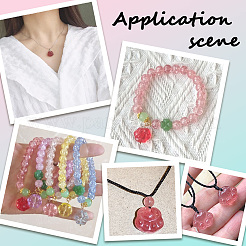 140шт 10 вида стеклянных бусин GLAA-PA0001-12