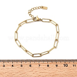 Браслеты-цепочки из нержавеющей стали 304 для женщин&nbsp;BJEW-Z140-01G