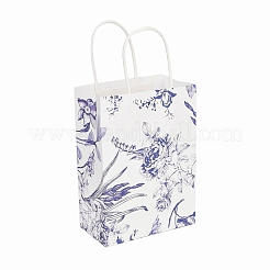 Geschenktüten aus Papier mit Blumenmuster und Henkeln&nbsp;TH-CBA170C-05