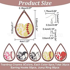 Набор для самостоятельного изготовления сережек в виде спортивного мяча&nbsp;DIY-OC0011-33
