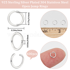 600 шт. соединительные кольца из нержавеющей стали 304&nbsp;STAS-BBC0008-81C