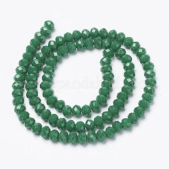 Opaque couleur unie imitation jade perles de verre brins&nbsp;X-EGLA-A044-P8mm-D09