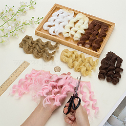 7 шт. 7-х цветные кукольные волосы из высокотемпературного волокна DIY-ME0001-60