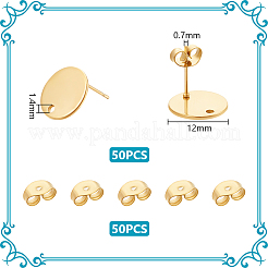 25 пара сережек-гвоздиков из нержавеющей стали 304&nbsp;STAS-UN0059-86