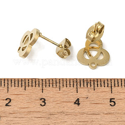 Ионное покрытие (ip) 304 нержавеющая сталь гвоздики фурнитура для сережек STAS-I206-31G