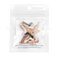 8шт 4 цвета сплава эмали подвески на шпильке&nbsp;ENAM-FS0001-16