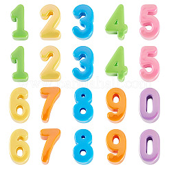 20 Stück 10 Stile UV-Beschichtung undurchsichtige Acrylperlen&nbsp;SACR-TA0001-76