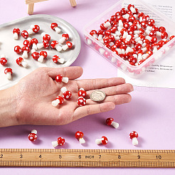 5 нити грибов ручной работы лэмпворк бусины нити LAMP-CD0001-09