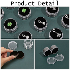 Круглая пластиковая коробка для хранения бриллиантов CON-WH0094-29