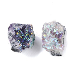 Galvanisieren Sie natürliche Quarzgeode Füllhorn Mineralprobe&nbsp;DJEW-M014-02H