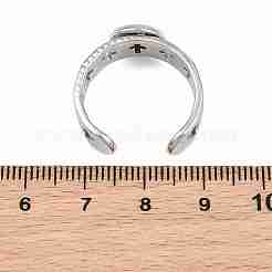 Componenti per anello da polso a croce cava in acciaio inossidabile 304&nbsp;SA-CBA098D-02P-A