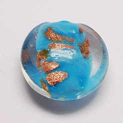 Бусины ручной работы бусины золотого песка&nbsp;LAMP-S025-20mm-M