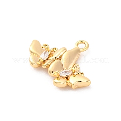 Кулоны со стразами и кристаллами из латуни KK-E793-04G