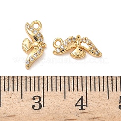 Латунные микропаве прозрачные кубические циркониевые подвески&nbsp;KK-B160-14G