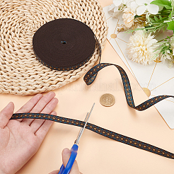 16.6 ярд полиэфирной ромбовидной ленты в этническом стиле SRIB-PH0001-35B