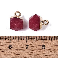 Gefärbt natürliche weiße Jade Anhänger&nbsp;G-N359-18G-19