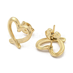 Серьги-гвоздики из нержавеющей стали 304&nbsp;EJEW-R157-05G