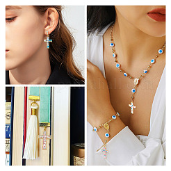 30 шт. подвески в стиле мозаики из сплава золотистого тона с двухцветным покрытием&nbsp;ENAM-TA0001-65