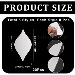 DIY самоклеящиеся акриловые зеркальные украшения для стен DIY-WH0449-93