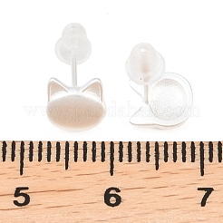 925 Sterling Silber Ohrstecker&nbsp;EJEW-C176-01A-MS