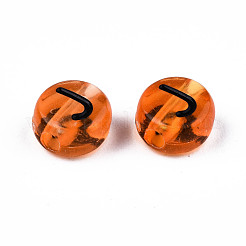 Прозрачные разноцветные акриловые бусины MACR-T038-08