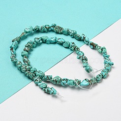 Окрашенные натуральные нити из бисера хаулит G-G075-E03-01