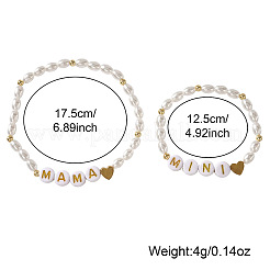 Mama Mini Acrylperlen-Stretch-Armbandsets&nbsp;TO3348