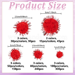 825 шт. 15 стиля кукольный поделки своими руками помпон пряжа помпон шарики&nbsp;DIY-GA0008-35