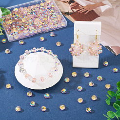 200 шт. Гальванические стеклянные бусины&nbsp;EGLA-TA0001-96A