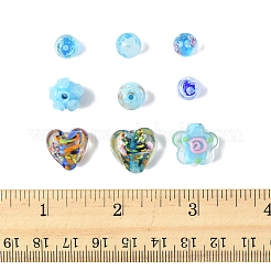 38 шт. бугристые стеклянные бусины ручной работы LAMP-FS0001-40