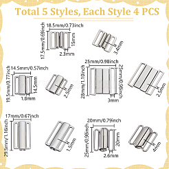 20 шт. 5 стиля литые зажимы для бикини FIND-PH0027-12